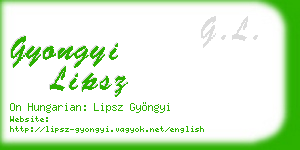 gyongyi lipsz business card